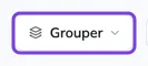 Le menu Grouper, avec les axes et leurs valeurs